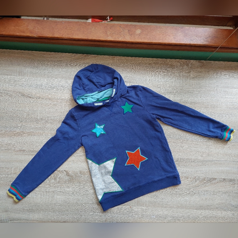 Mini Boden guc star 🌟 sweatshirt hoodie 11-12 years - Picture 10 of 15